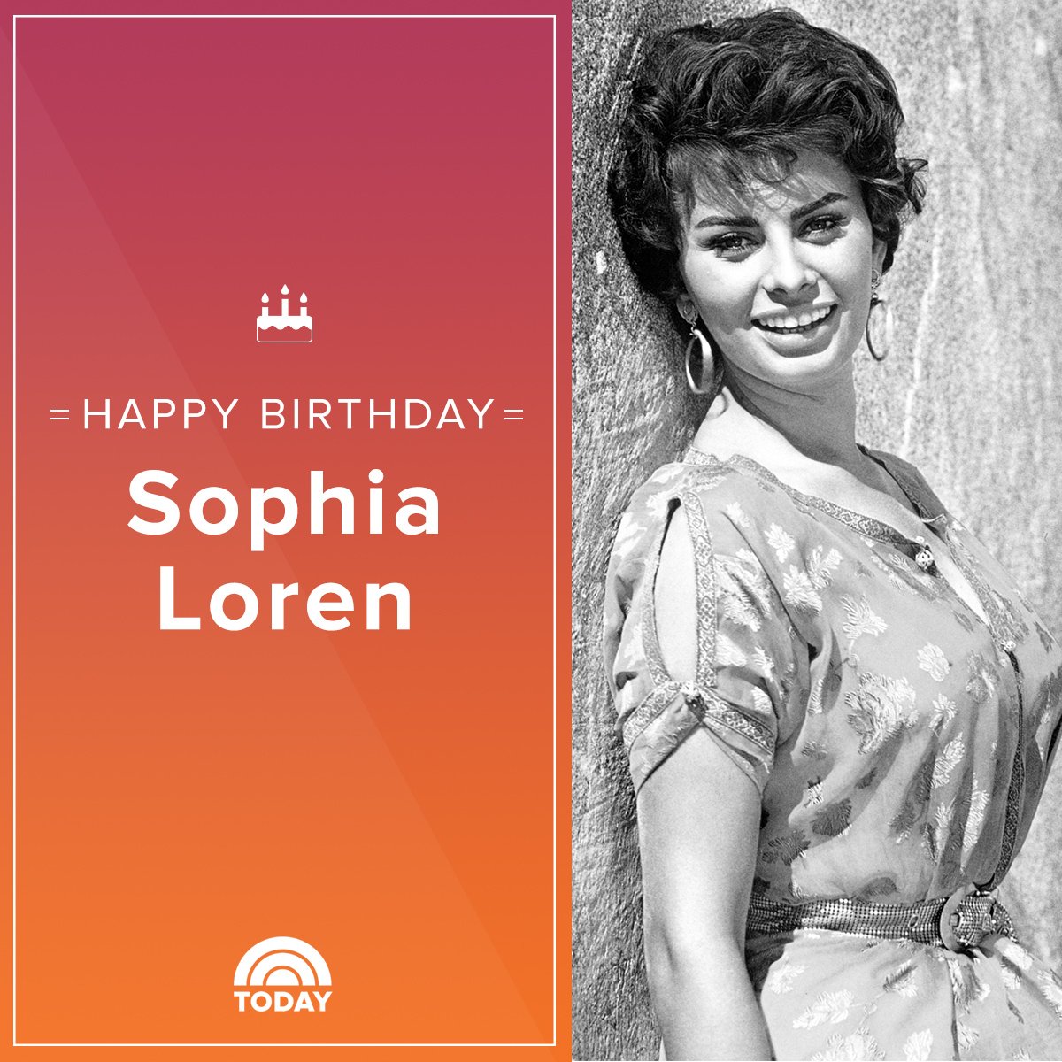 Happy birthday, Sophia Loren! 