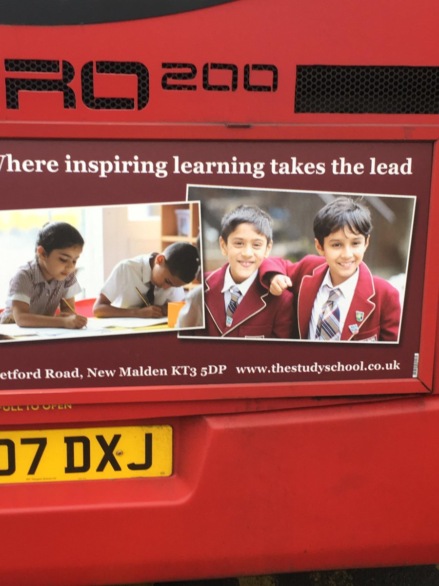 studyschooluk's tweet photo. Have you seen our adverts on the local buses and our banner at the fountain roundaboutin New Malden? #openmorning #backofabus https://t.co/RbUD7A7J7A