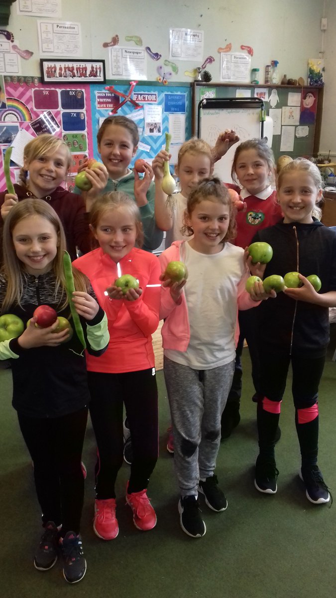 ApplebyPrimary's tweet photo. Harvest time again for Year 6 - they need to get the apples to the canteen before the snail eats them! https://t.co/WxcV6jGNIF