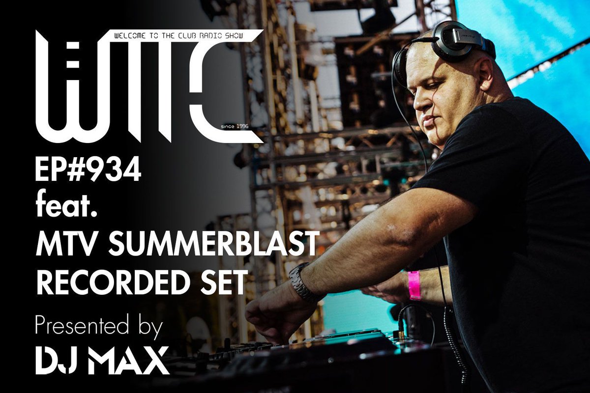 djmax_eu's tweet photo. tonight from 11 pm CEST | WTTC #radioshow EP#934 with my #MTVSummerBlast recorded set
#djmax #housemusic #djlife
https://t.co/u726wEmesZ https://t.co/VhdGShMFeh