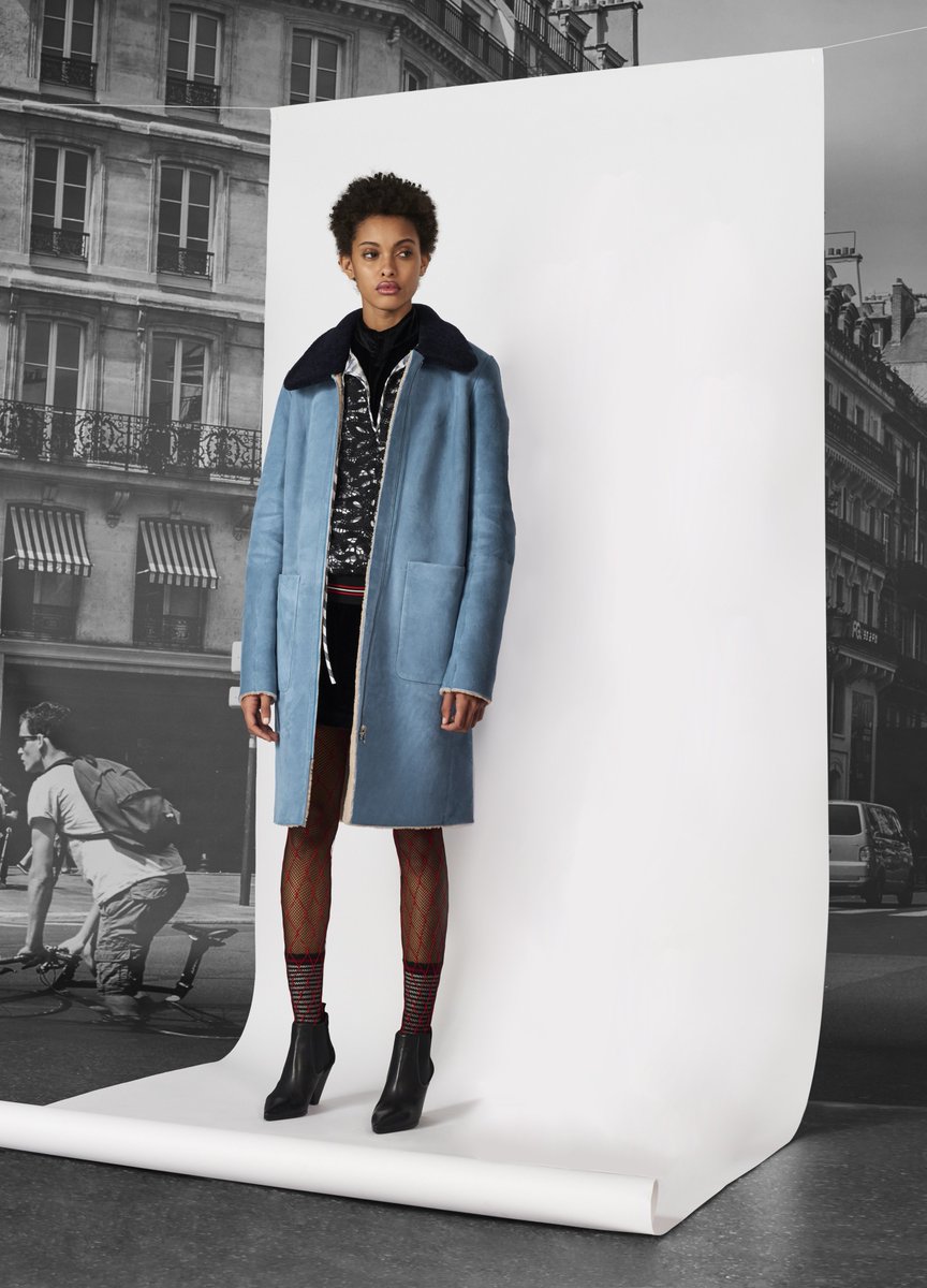 The collection offers the possibility of a look that is either boldly blue or simply hints at it. #Prefall17 #New #Blue #Coat #FW17