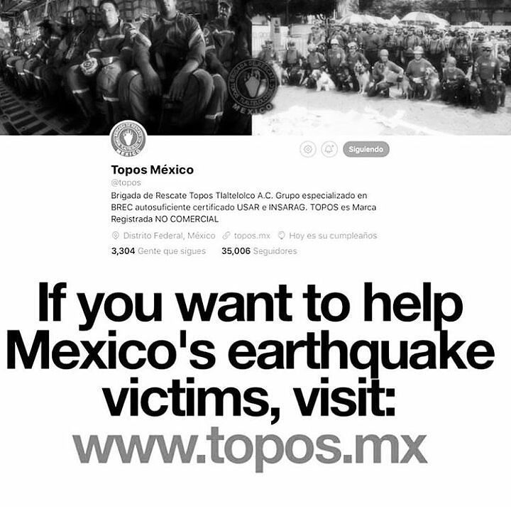 Para los que no estén cerca y deseen ayudar #fuerzamexico #collabandplay @collabandplay ift.tt/2xR5qqj