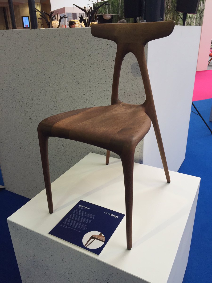 newdesignmag's tweet image. Other iconic pieces in Elements include the @MadeInRatio Alpha chair by Brodie Neill #100design #ldf17