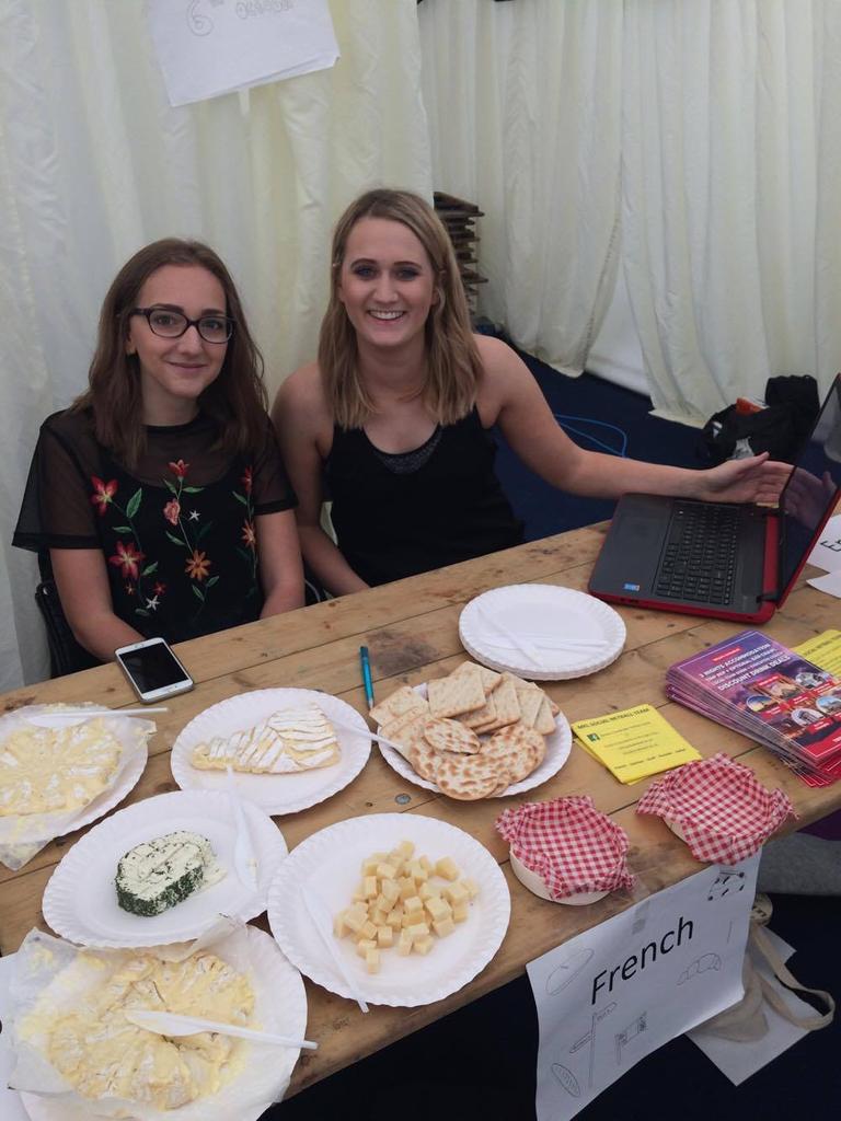 LUUFrenchSoc's tweet photo. Don't forget to come along to our stall at the Freshers fair today! We're in the white tent opposite the union 🎉 https://t.co/rVtzeROiKS