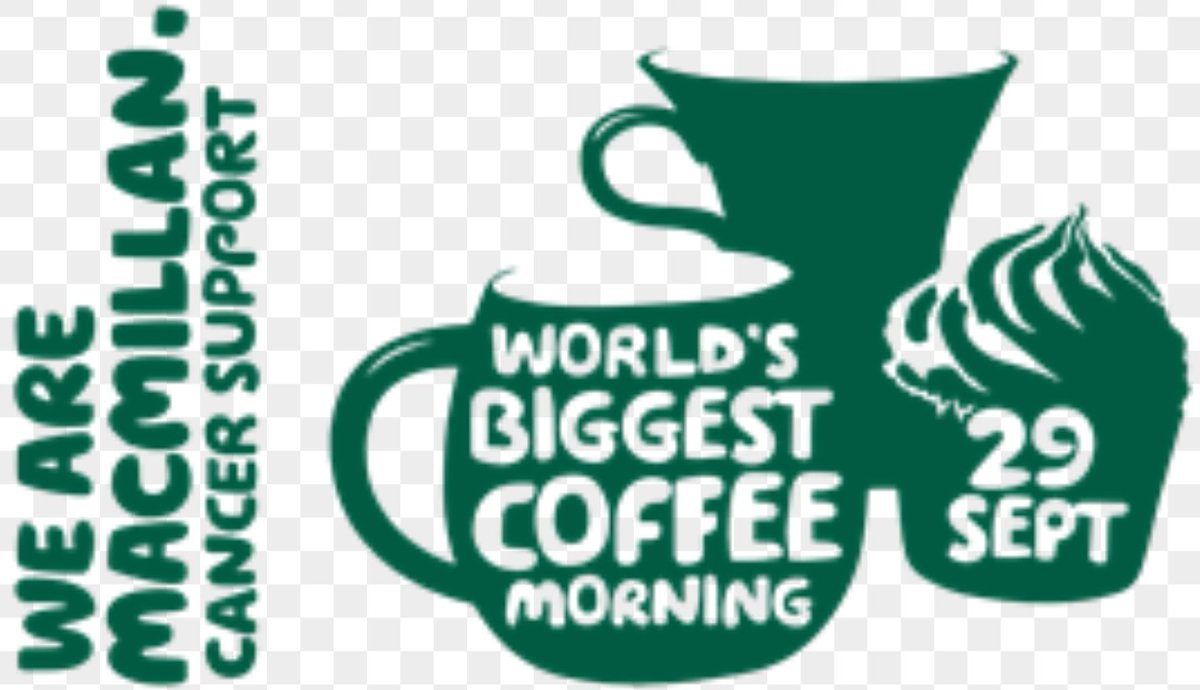 We would love you to join us Fri 29th Sept as we support Macmillan Coffee Morning. Call in to our office 10.30am-1pm for delicious cakes!