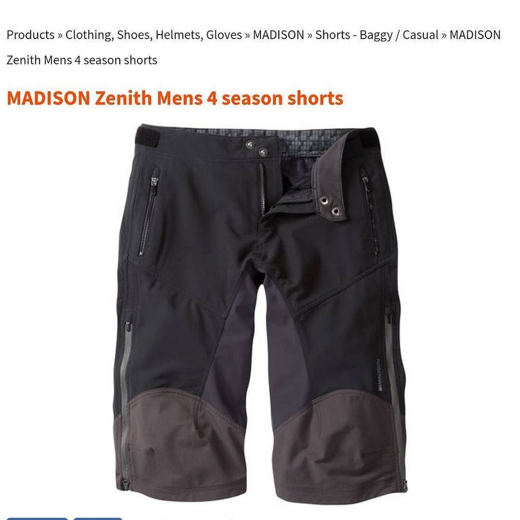 madison zenith 4 season shorts