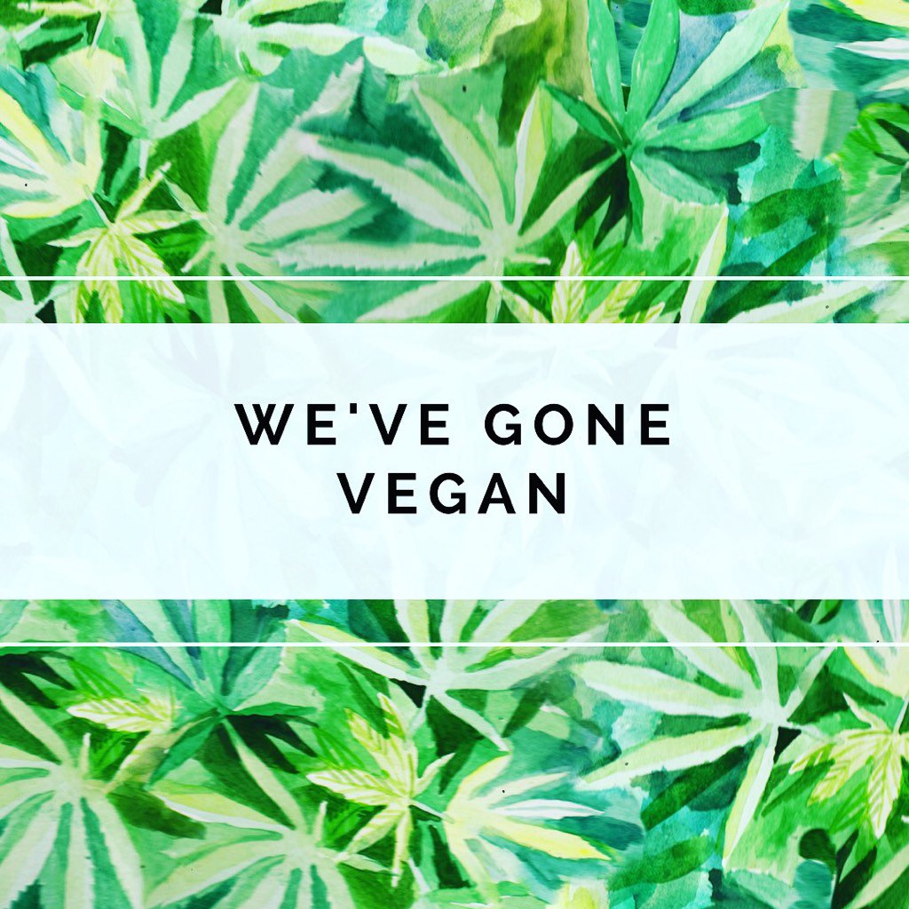 We've gone #vegan yo! Our #hemp #brownies have got the chop! Vegan versions coming soon X #veganhour #veganlife