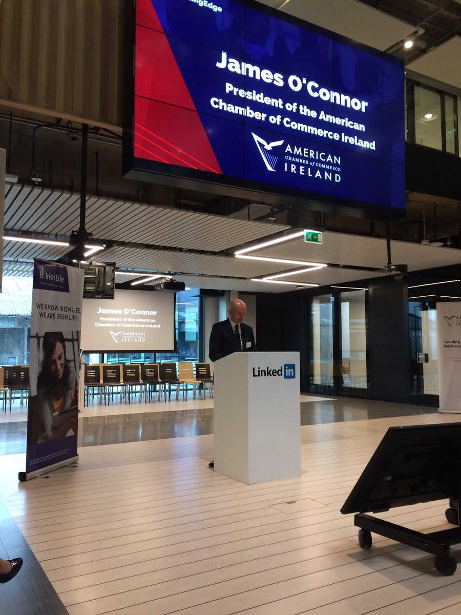 AmericanChamber's tweet photo. .@JamesocOConnor "1 out 2 employees in all US Companies are engaged in Talent Development" #LearningEdge https://t.co/JCFHm7r4xT