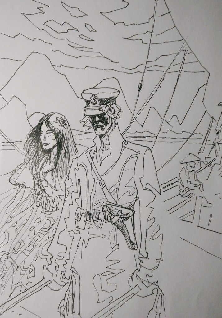 stefanobabini1's tweet photo. #LordCaine #quickcommission (realizzata direttamente con la BIC su foglio A4 extrastrong) https://t.co/wIl1dcCQMe