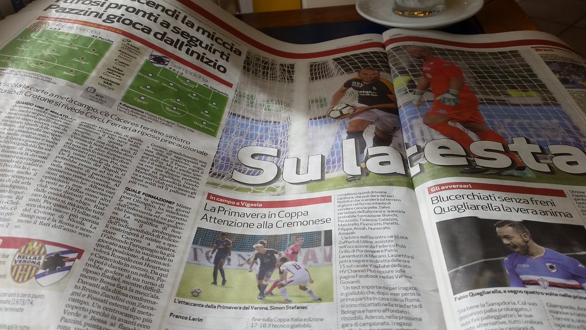 rick_hough's tweet photo. Su la testa! Heads up - it's match day in Verona. #HellasSamp #SerieA https://t.co/LXQe0EoqwT
