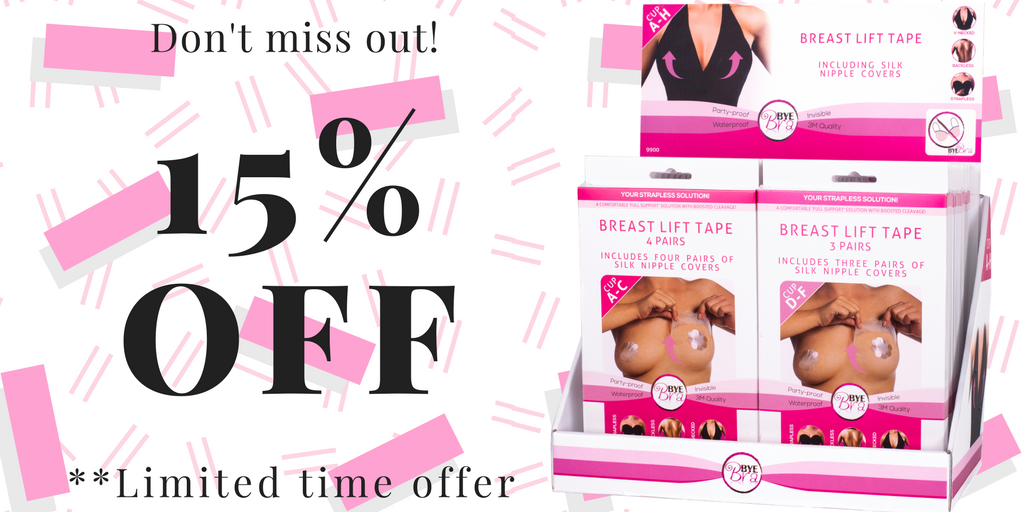 byWishes's tweet photo. Don't miss out on 15% off all Bye Bra products!

**Limited time offer! #byebra #backless #strapless #nightout https://t.co/GZzmoDaf3w