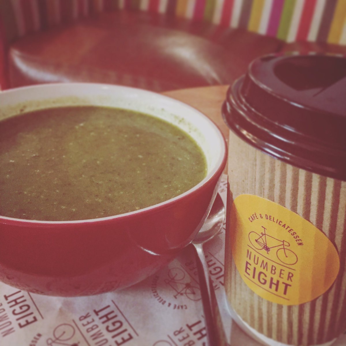 no8cafe's tweet photo. In the Soup kettle today KALE SPINACH &amp; CHICKPEA #glutenfree#eatin#eatout https://t.co/Hr5omnO4t3