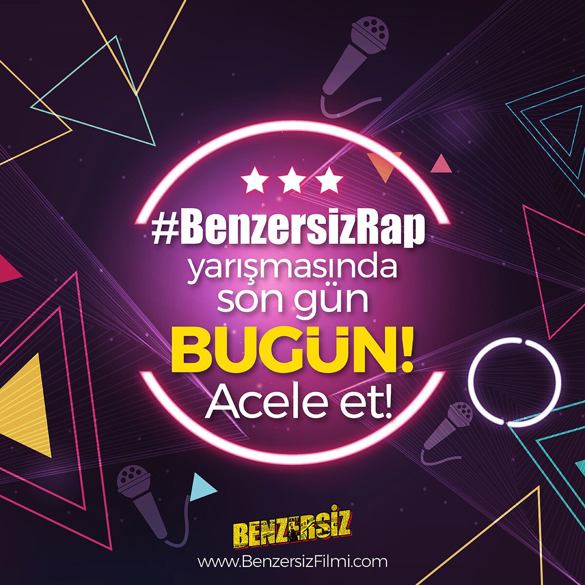 #BenzersizRap yarışmasında son gün bugün! Şarkını söyle, ödülü kazanacak 5 kişiden biri ol.