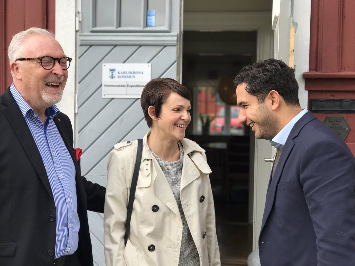 Det går bra för Karlskrona. Samtalat med den politiska ledningen bestående av S, C och L. Snart presenterar jag #bp18 och regionala siffror.