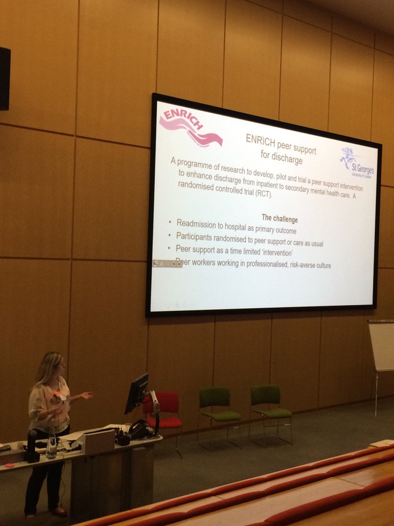 Sal_Barlow's tweet photo. The ENRICH study - peer support to enhance discharge from hospital -features again in #RonR2017 @cityalan https://t.co/lATP5sz5NN