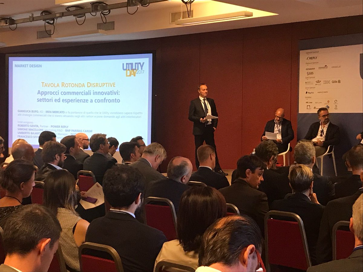 Reply_ITA's tweet photo. Oggi #PowerReply interviene alla tavola rotonda Disruptive - Approcci commerciali innovativi: settori ed esperienze a confronto. #UtilityDay https://t.co/gbhXNPPamk