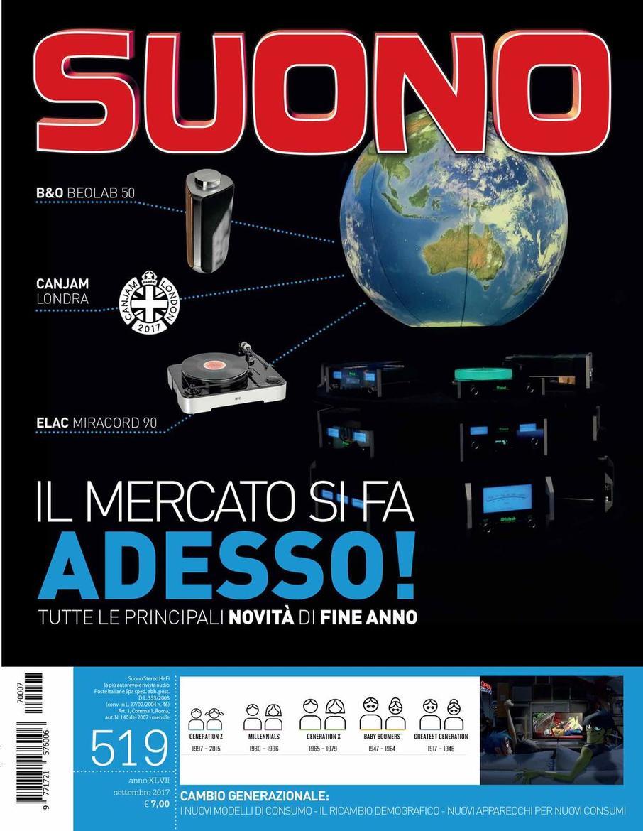 #SUONO519 settembre 2017 è in edicola