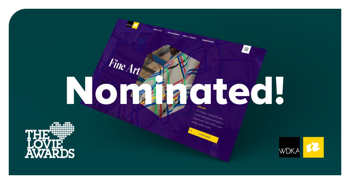 IN10's tweet image. &apos;Congratulations! You are an Official Lovie Awards Finalist 🙌&apos; @WdKA Stem hierrr: bit.ly/2hhmR8Q @lovieawards #award #lovies