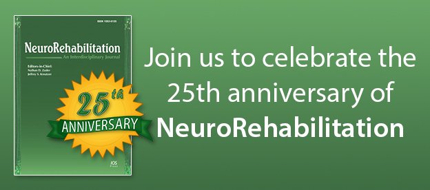 Our interdisciplinary journal #NeuroRehabilitation is 25! Read landmark #openlyavailable content at: tiny.cc/NRE25celebrati… // #nrejournal