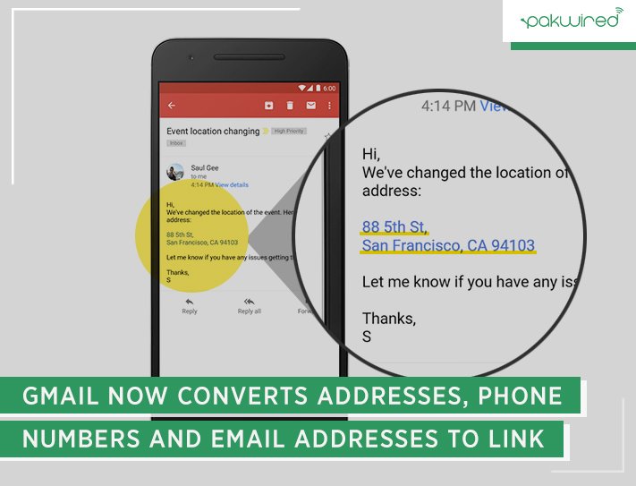 #Gmail Update: Automatically Detects And Converts Addresses, Contact Info Into Links
ow.ly/u5rA30fi7CF