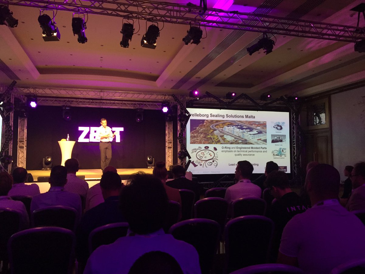 StartupGatewayM's tweet photo. #3Dprinting thriving in Malta @TrelleborgSeals production hub, talk about its use in manufacturing #ZESTMalta2017 https://t.co/Jcr51nNic5