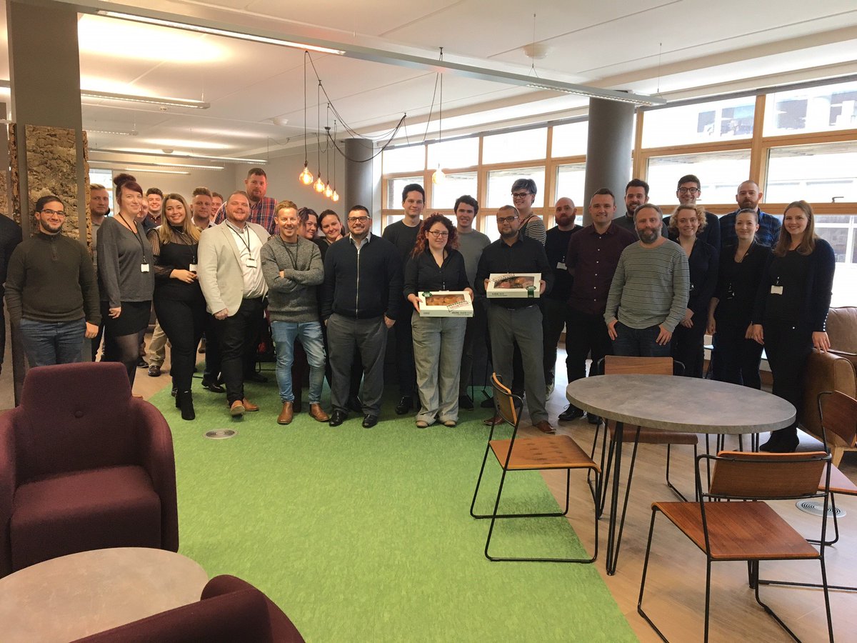GHRNorfolk's tweet photo. The staff at @BizClikMedia won our @krispykremeUK #doughnuturn today. Enjoy @PennyHannant https://t.co/WqTXJv0c7d