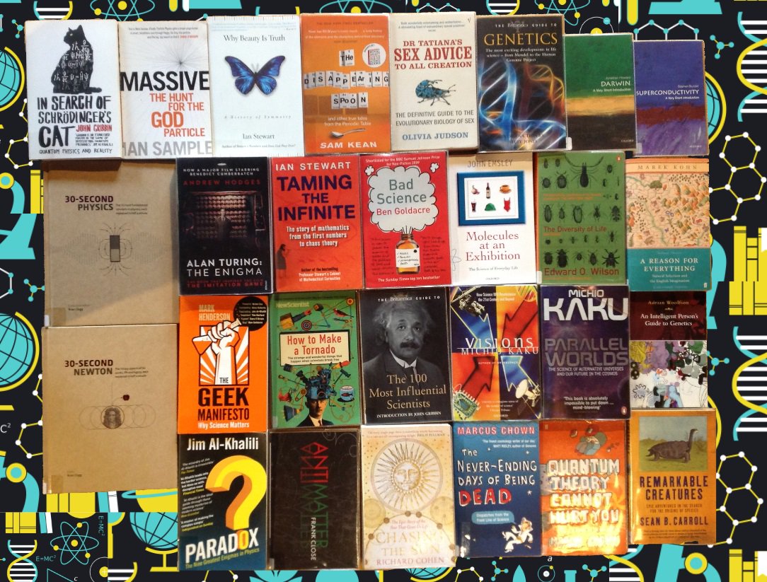 ReptonLibrary's tweet image. Just a few of the fantastic science books available to borrow from the Library. Always very happy to take suggestions for new titles.