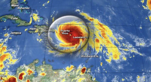 jodi_mohrmann's tweet photo. #BREAKING: #Maria makes landfall near Yabucoa #PuertoRico as a #Category4 #hurricane #TrackingMaria #HurricaneMaria @wjxt4 https://t.co/5AYkyQsXgW