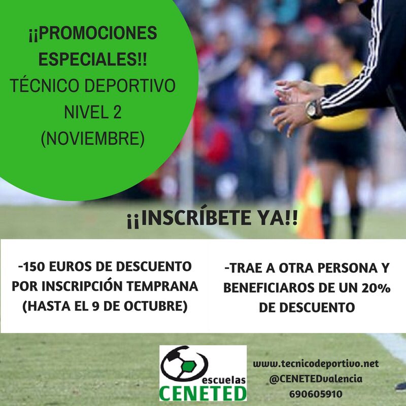 dasesan's tweet photo. Recuerda que aún puedes apuntarte para nivel 1 en @CENETEDValencia . Además aprovéchate de estas promociones para nivel 2!! Inscríbete ya! https://t.co/Ud7CXcqvva