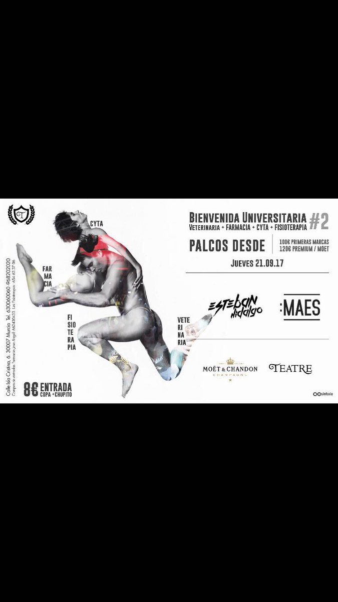 Vuelta a la rutina, a la universidad y que mejor manera que en <a href="/ViveTeatre/">Teatre</a> últimos palcos!! +info 676310645