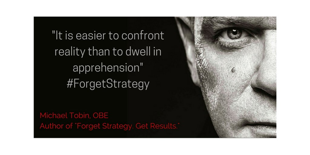 Michael_Tobin_'s tweet photo. "It is easier to confront reality than to dwell in apprehension" - #ForgetStrategy https://t.co/Drc5RmWxa5