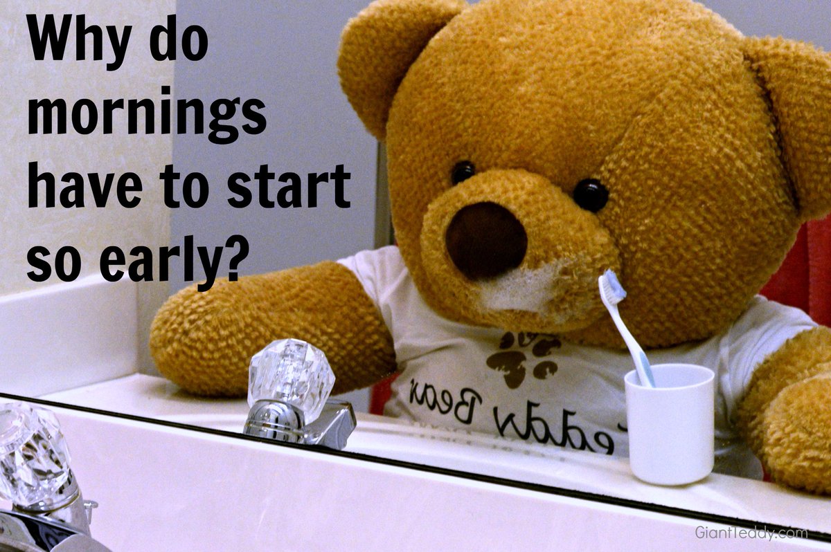 GiantTeddy's tweet photo. Why do mornings have to start so early? 💤 https://t.co/I9a3lVZ581