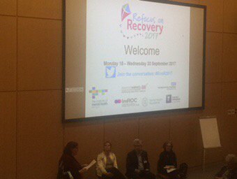 kwame_mckenzie's tweet photo. #RonR2017 great debate - "should peer support be professionalized?" https://t.co/JLq4qOQqI3