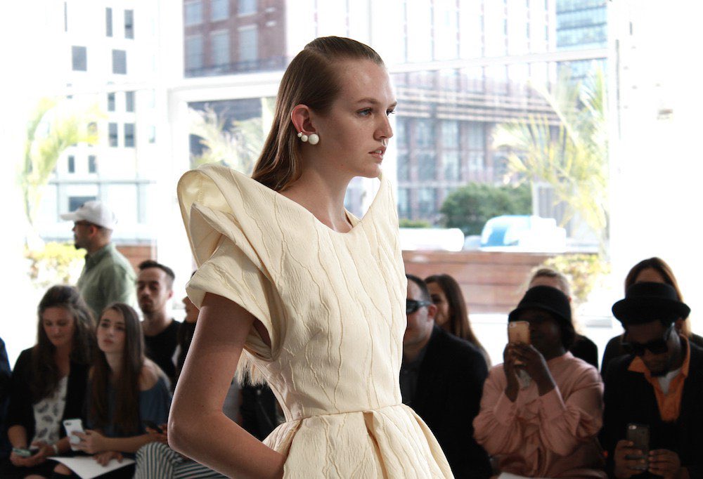 Spring 2018 runway moments. Photography by Peter Devito. #nyfw #fashiongram #Denibi