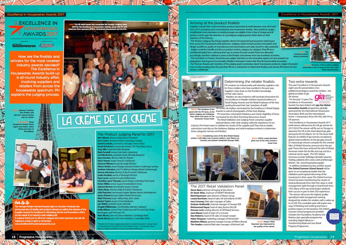 Prog_Housewares's tweet image. Excitement is building for the #ExcellenceinHousewares17 Awards, but do you know how the finalists are decided? 🤔 bit.ly/2fiFCMi