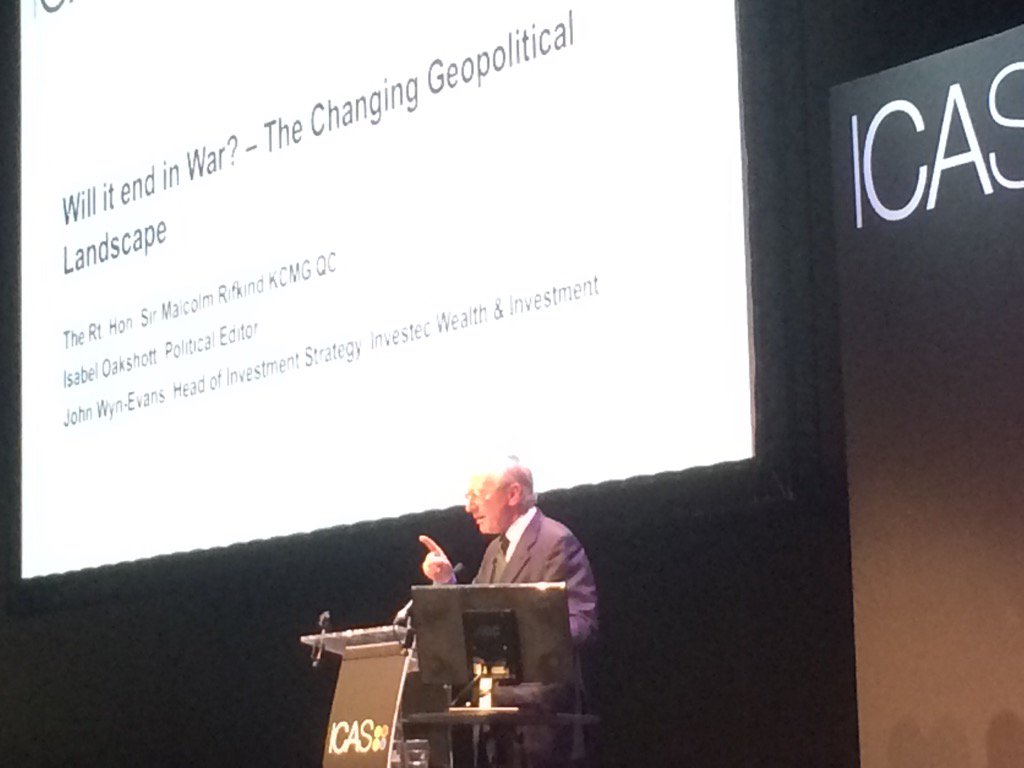 adamh_JC's tweet image. Rt Hon Malcolm Rifkind hugely enlightening talk #ICASConference China switch off North Korea crude oil and war plans?