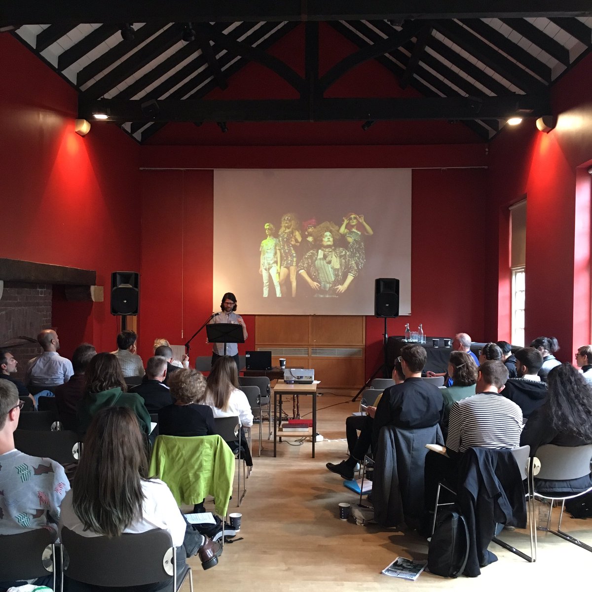 SuttonHouseNT's tweet photo. Great to hear about Queer Fun & performance at the @thervt from Ben Walters #NGDA2017 https://t.co/K37E1AlNKA