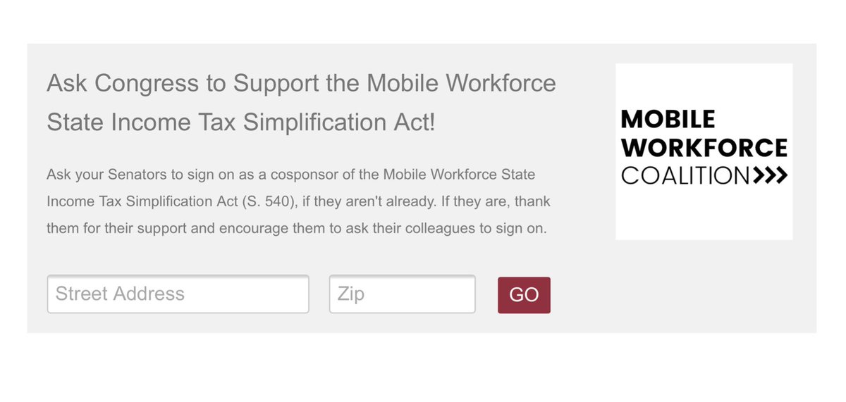 MWFCoalition's tweet photo. With the addition of @SenJohnMcCain, #mobileworkforce has the support of 55 Senators. 🎉 

Have you contacted yours? https://t.co/VrCt7f2DPh https://t.co/Im8xhhEjqg