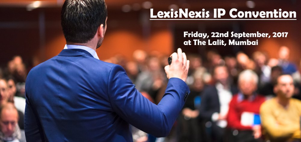 LexisNexisIndia's tweet photo. Meet IP Gurus to discuss best practices at #LexisNexisIPConvention
Register for free @ https://t.co/bhvDLWwhia
#LexisNexisIP #IPConvention https://t.co/lGCsW59t2F
