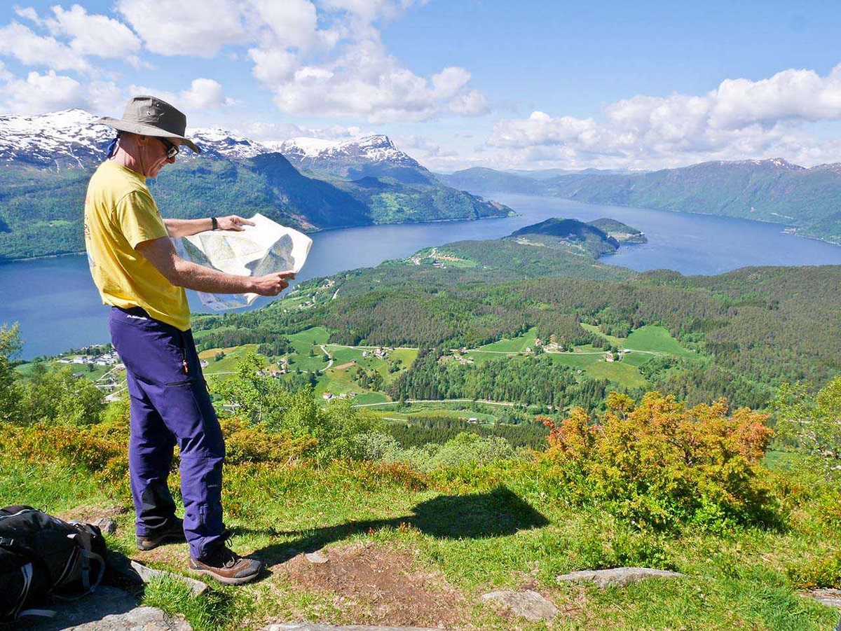 TravelMagazine's tweet photo. Climb up the fjords for a spectacular Norwegian panorama. @PlanetAppetite takes us on an 8-night guided walk ➡️ 
https://t.co/Tj1BTTd9At https://t.co/dJaayKuHYo