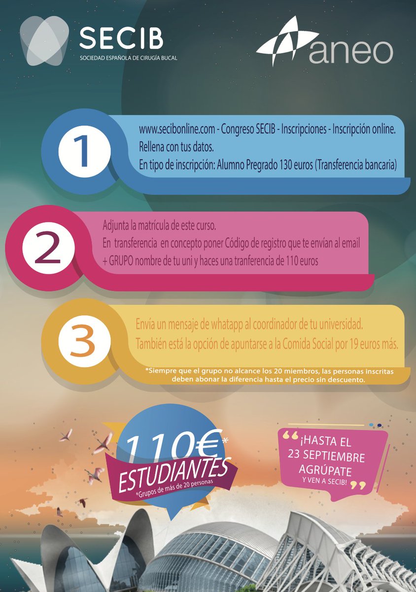 AGRÚPATE Y VEN A SECIB VALENCIA 2017 - aneo.es/2017/09/oferta…
