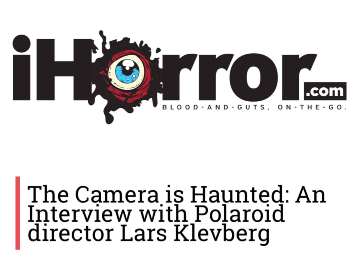 PolaroidUpdates's tweet photo. .@iHorrorNews Q&amp;A interview with director, @LarsKlevberg about #PolaroidMovie (December 1)!

Read here: https://t.co/0asKWAWPIx 👻 https://t.co/zv0XPzhe1k