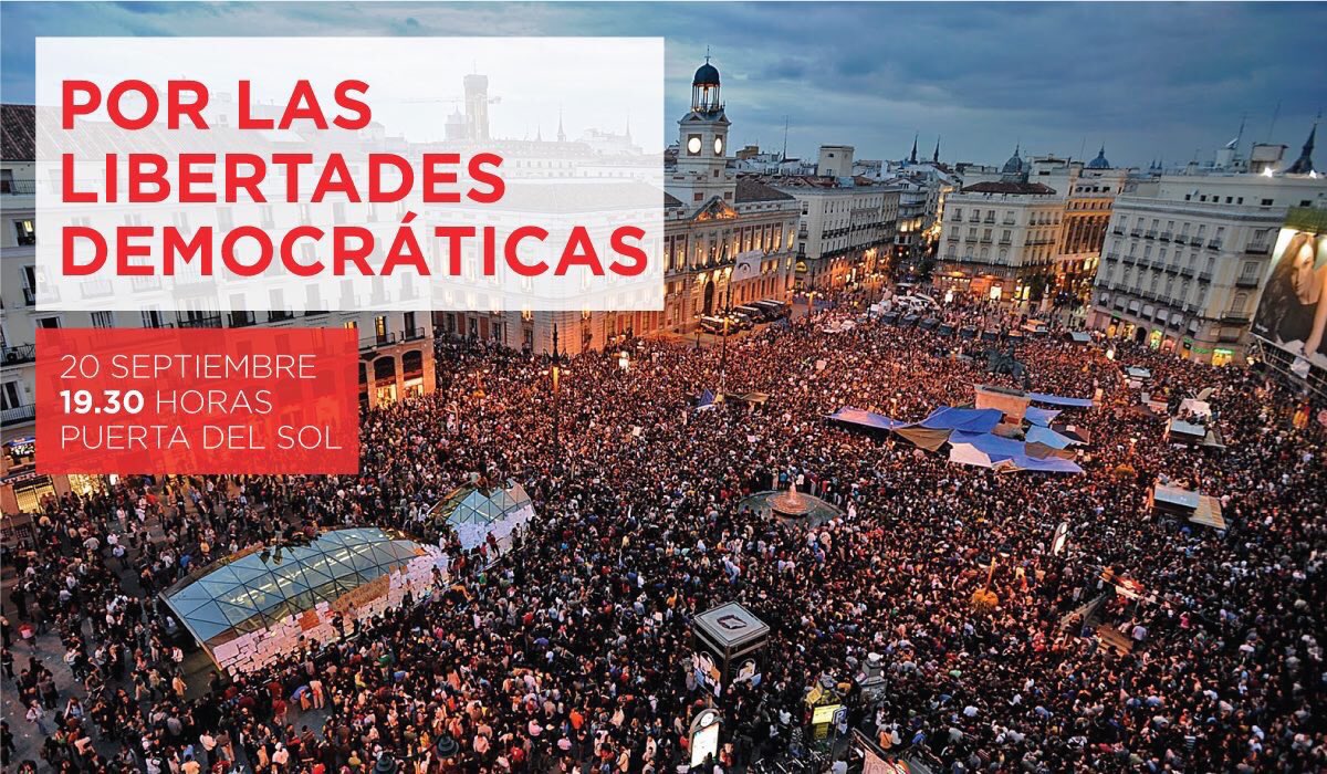 Los conflictos políticos se solucionan con más democracia. Rechacemos la grave involución represiva del gobierno del PP.Nos vemos esta tarde