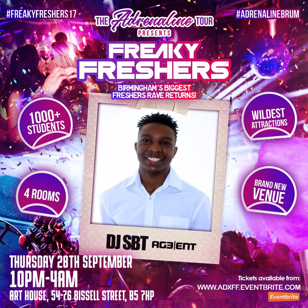 Tinted_ents's tweet photo. 🚨 Catch only the best at #Freakyfreshers17 😈
@DJ_Larni 🎉
@DJ_Reeepa 🎉
@DjQadz 🎉
@InnaCityTaf 🎉 https://t.co/blQQrREjVH