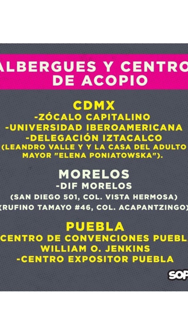 jorgelopez_as's tweet photo. Para toda la gente del mundo que quiera ayudar!!! Nos necesitan!! Y difundamos con rt!  🇲🇽 🍀🙌🏼 https://t.co/wvpQE9I1Eu