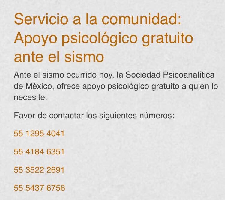 ClauJumper's tweet photo. RT
La salud emocional de niños y adultos también es importante, la @SPMteinforma ofrece apoyo psicológico gratuito para quien lo necesite.📞👇 https://t.co/rQnPqV0cLS
