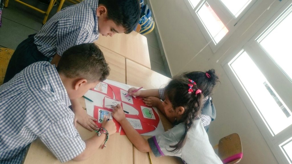 JaafilRola's tweet photo. Alone we can do so little .. together we can do so much ! #groupworkisfun #grade1 @DawhaHighSchool https://t.co/BZXk1qAw6W