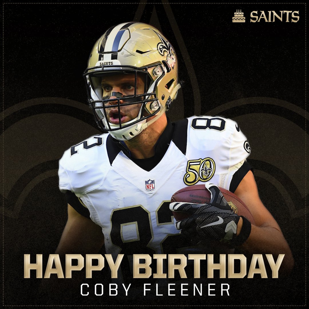 To wish a Happy Birthday to TE Fleener!   