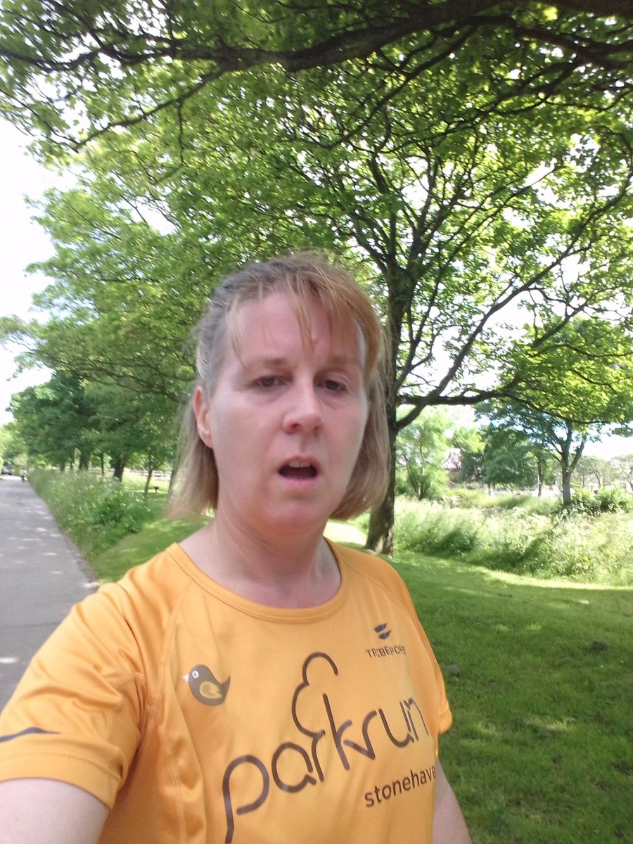 #loveparkrun #parkrun13 Here's my Stonehaven parkrun t-shirt. Bit out of breath!