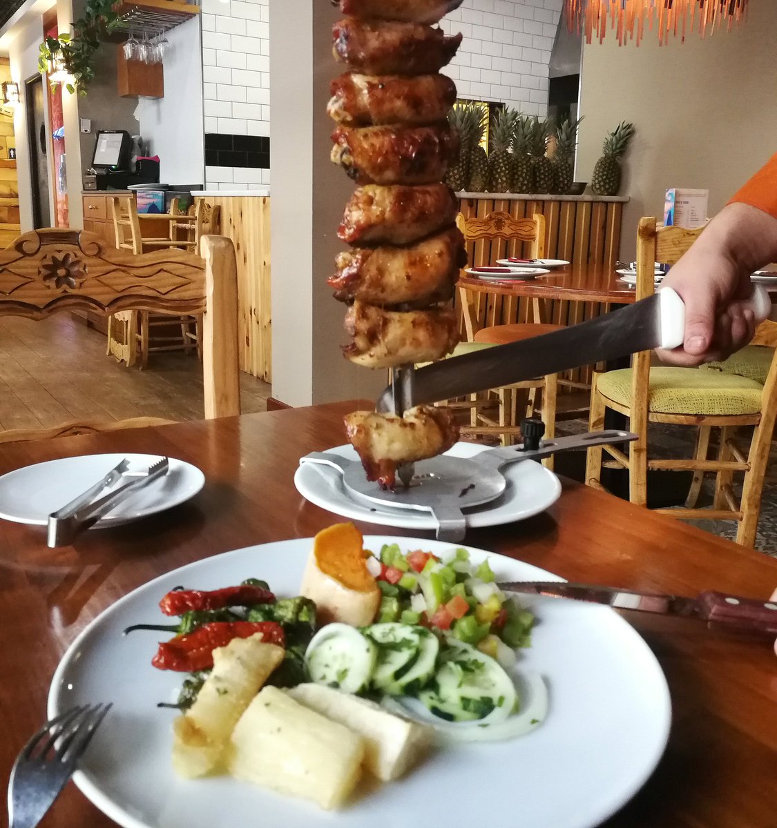 ¡ A comer ! 🍖👍 #VilaBrasil #Madrid #España